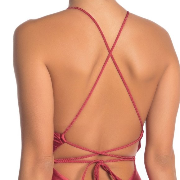 NWT! Dolce Vita Triangle X Back One Piece Bathing - Picture 3 of 8